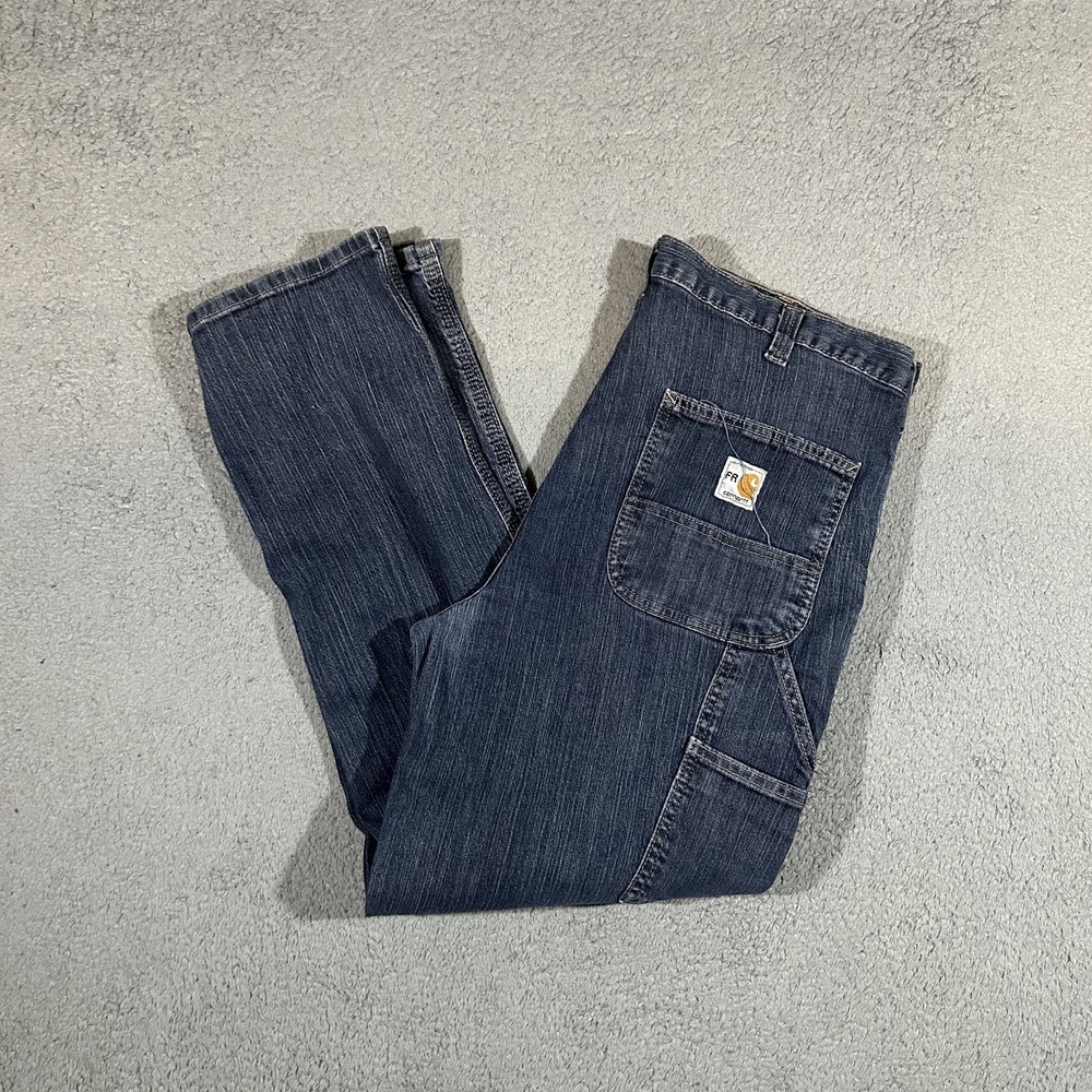 Carhartt FR Dungaree Fit Work Pants Mens Carpenter Utility 38x30 #3689